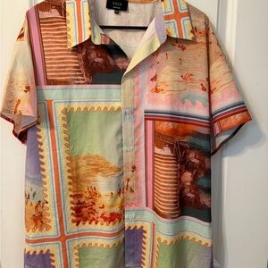 Vici Multicolor Artistic Men's Shirt